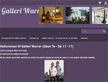 Tablet Screenshot of galleriwarrer.dk